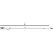HellermannTyton - Kabelbinder Befestigungsbinder 156-00382(500) grau − 500 Stück