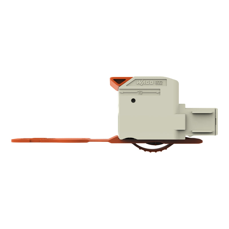 WAGO - Ein- und mehrpolige Klemmenleiste 1-Leiter-Federleiste Hebel 832-1106/344-000 Push-inCAGECLAMP,lgr − 5 Stück
