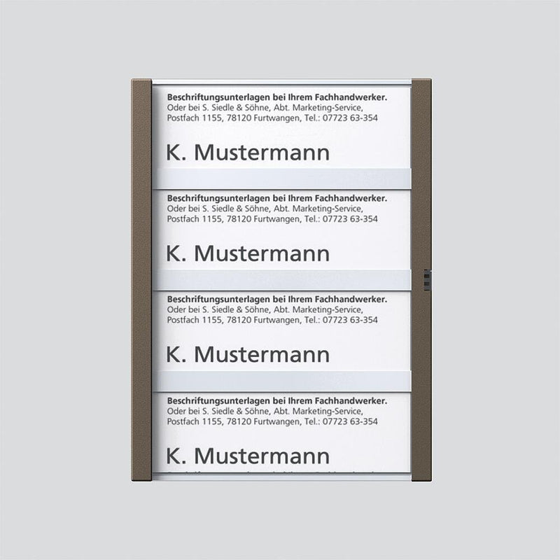 Siedle&Söhne - Zubehör/Ersatzteile für Türkommunikation Namensschild Bernst-Glim 200029962-00 f. TM612-4/BTM650-06