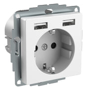 Elso - Steckdose USB-Ladegerät m. Steckdose WDE002179 2,4A, 16A Exxact ws