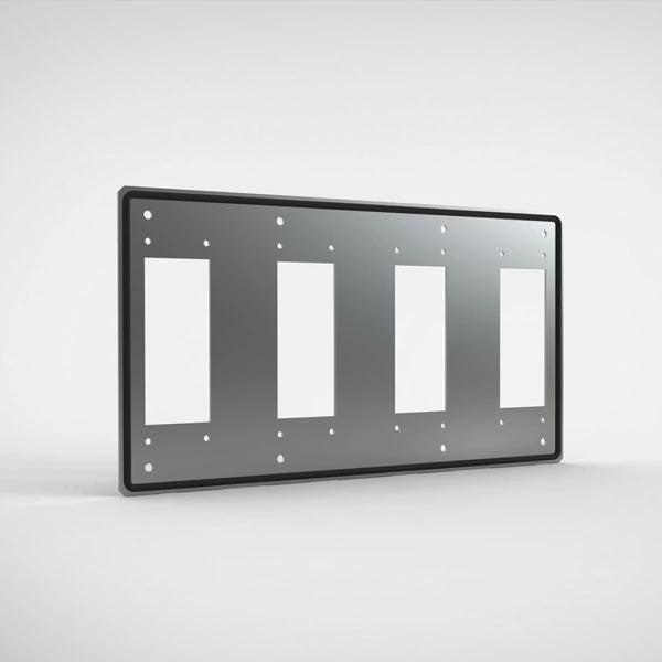 nVent Hoffman - Adapterplatte für Industriesteckverbinder Abdeckplatte, 4x 24-polig MMG4024