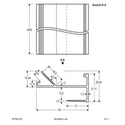 EVN Lichttechnik - Mechanisches Zubehör/Ersatzteile für Leuchten Trockenbauprofil APTBHL300 für LED-Stripes
