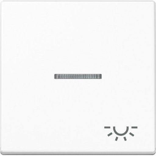 Jung - Abdeckung/Bedienelement für Installationsschalterprogramme Wippe Symbol LICHT aws A 590 KO5 L WW für Kontrollschalter