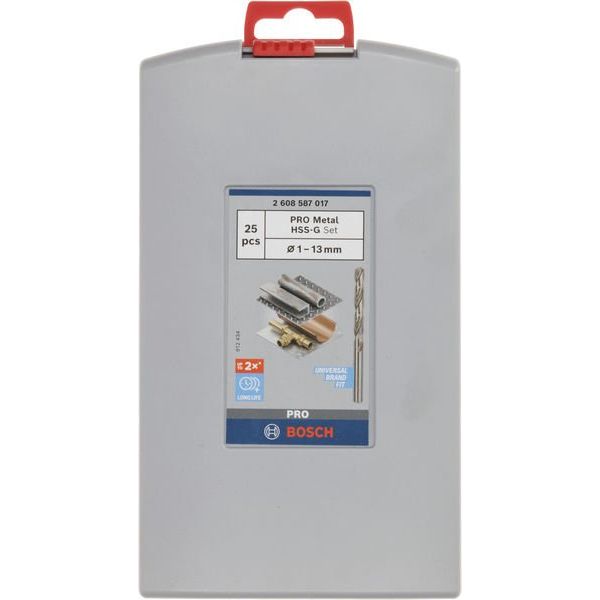 Bosch - Bohrer-Set PRO Metal HSS-G 2608587017 Spiralbohrer Set