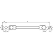 DEHN - Zubehör/Ersatzteile für Erdung und Blitzschutz Überbrückungsseil UEBS16L400B105B65ALC Cu 16mmq L400mm