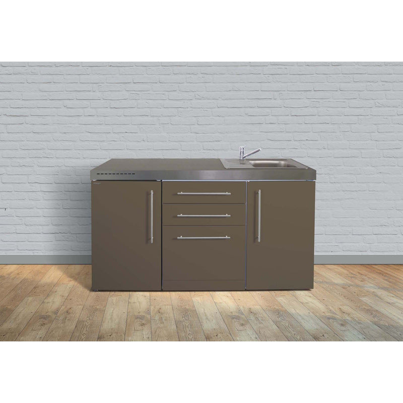 Stengel - Mini-Küche Miniküche Premiumline MPGSMM160GSGKFliBre Mokka metallic