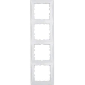 Berker - Abdeckrahmen Rahmen 4f. pws/gl 10148989 senkrecht/waagerecht