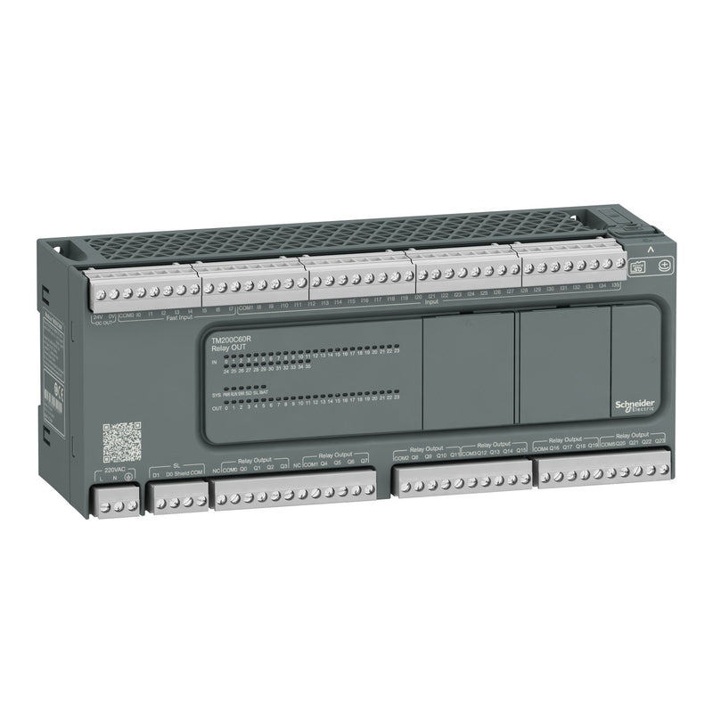 Schneider Electric - SPS-Grundgerät M200 60I/O,Ac220, 36 TM200C60R In, 24 Out Relays