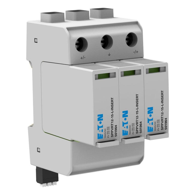 Eaton - Blitzstromableiter für Energietechnik PV-Überspannungsschutz SPPVRT12-15-2+PE 1500V,Klasse1und2