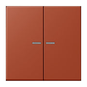 Jung - Bedienelement intelligent Taster 2fach BT LC 17102 232 locre rouge
