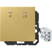Jung - Abdeckung/Bedienelement für Installationsschalterprogramme Hotelabdeckung ME CU KO5 M 230 C mit LED-Einheit 230V