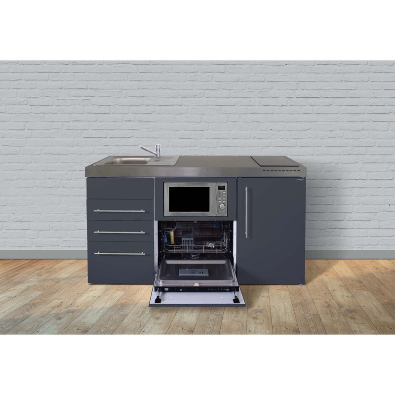 Stengel - Mini-Küche Miniküche Premiumline MPGSMS3SG160GSKSlBr Schiefergrau