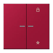 Jung - Bedienelement intelligent eNet Taster Universal 1f. FM LC 1701 229 rouge carmin (32100)