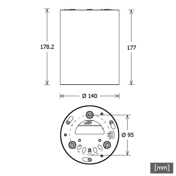 LTS Licht&Leuchten - Downlight/Strahler/Flutlicht Anbau-Downlight BTN-A302.930.MF/D.ws 930, DALI, ws