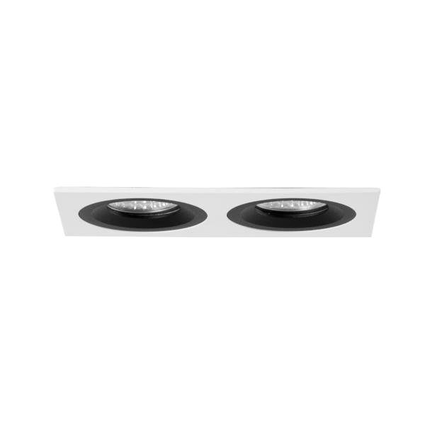 Brumberg Leuchten - Downlight/Strahler/Flutlicht Einbaumodul rechteckig 45024550 2-fach