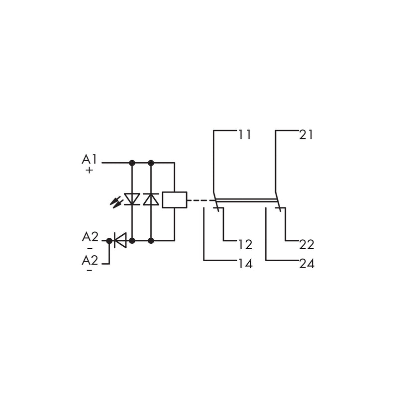 WAGO - Schaltrelais Relaismodul 288-437 24VDC