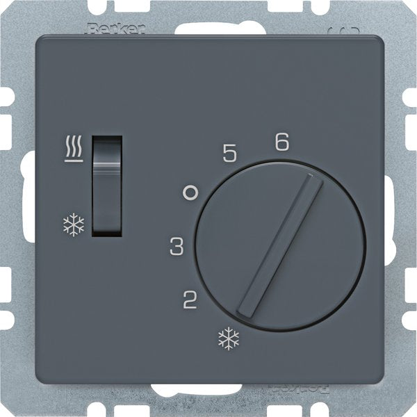 Berker - Raumthermostat Raumtemperaturregler 20296086 Q.x, anthr