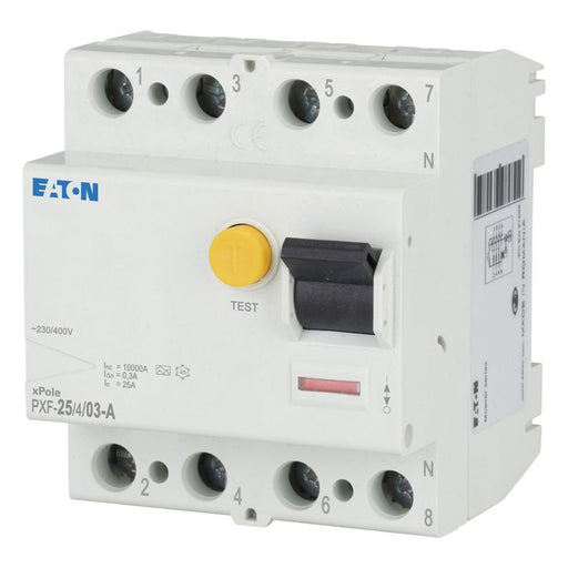 Eaton - Fehlerstrom-Schutzschalter FI-Schutzschalter PXF-25/4/03-A 25A 4p, 300mA − 1 Stück by Eaton
