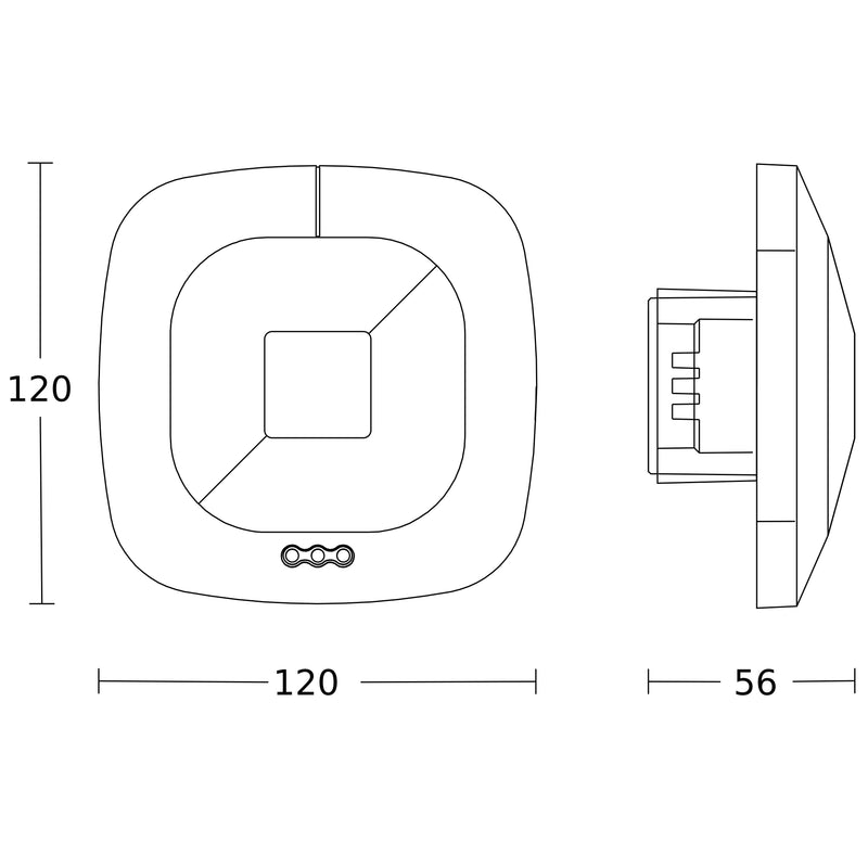 Steinel - Bussystem-Bewegungsmelder Präsenzmelder HF 360 UP SW KNX KNX − 1 Stück