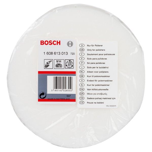 Bosch - Systemzubehör für Schleifen/Polieren (Akku/elektrisch/Druckluft) Polierschwamm mit Gewinde 1608613013 M 14 für Polierer