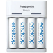 Hückmann - Universal-Ladegerät Ladegerät BQ-CC61 eneloop K-KJ61MCD40USB inkl. 4xAA 2000mAh