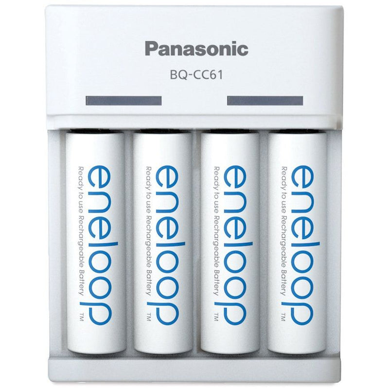 Hückmann - Universal-Ladegerät Ladegerät BQ-CC61 eneloop K-KJ61MCD40USB inkl. 4xAA 2000mAh