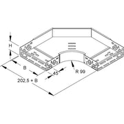 Niedax - Bogen für Kabelrinne Bogen 90Gr. RESC 60.100 S 60x102mm