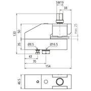 DEHN - Festpunkt für EuK-Vorrichtung Klemmfestpunkt KLFP M16 KSS für Kurzschließschie
