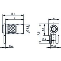 Telegärtner - Koax-Steckverbinder Kabelwinkelanschluß LPT AU 100021307 RG174/U,188A/U,316/U − 5 Stück