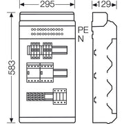 Hensel - Verteilerschrank für Energieversorgung Ladeverteiler KV EV 11kW 2101 f.2 Ladep. a 11kW