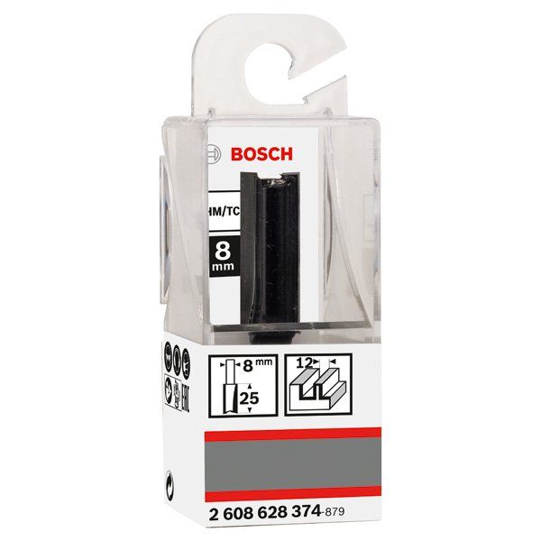 Bosch - Fräser PRO Nutfräser, 2608628374 zweischneidig 12 x L