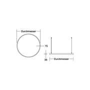 Brumberg Leuchten - Pendelleuchte LED-Pendel-Ringleuchte 84070183CA 3000K, Casambi