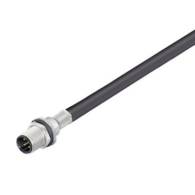 Weidmüller - Rundsteckverbinder, Einbau (mit Leitung) Steckverbinder SAIE-M12S-8S2.0U HW Stift, M12