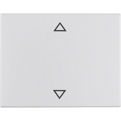 Berker - Abdeckung/Bedienelement für Installationsschalterprogramme Wippe Alu 14057103 Symbol Pfeile