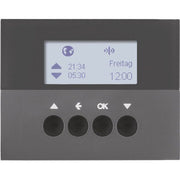 Berker - Bussystem-Zeitschaltuhr KNX-Funk Jalousieschaltuhr 85745175 anthrazit matt
