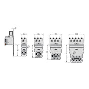 WAGO - Zubehör/Ersatzteile für Klemmen Zugentlastungsplatte 832-532 20,2mm breit, lgr − 60 Stück