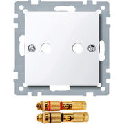 Merten - Einsatz/Abdeckung für Kommunikationstechnik Zentralplatte aws/gl 468825 mit Steckverbinder