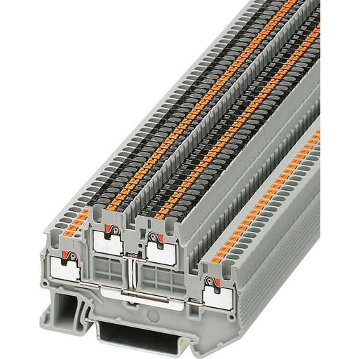 Phoenix Contact - Durchgangs-Reihenklemme Doppelstock-Klemme PTTB 1,5/S-PV 0,14-1,5qmm, grau − 50 Stück