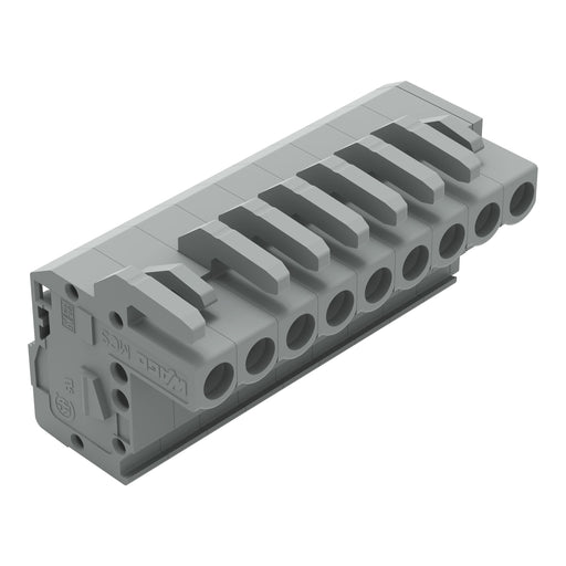 WAGO - Kabelsteckverbinder für Leiterplattensteckverbinder 1-Leiter Federleiste 232-109/026-000 CAGECLAMP 2,5mm²,gr − 50 Stück