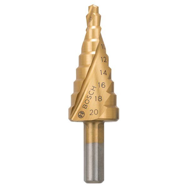Bosch - Stufenbohrer HSS-TiN, 4 - 2608597526 20 mm 8 mm 75 mm 9