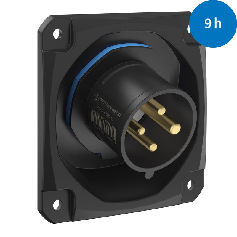 Walther Werke - CEE-Gerätestecker (IEC 60309) CEE NEO Anbaugerätestecker FW712409CC schräg 16A 4P 9h