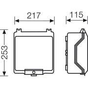 Hensel - Leergehäuse KG 9003 217x253x115mm