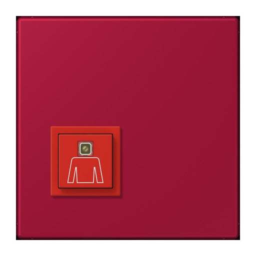 Jung - Behindertenelement für Installationsschalterprogramme Notrufsystem Ruftaster NRS LC 0834 RT 229 rouge carmin