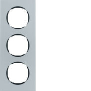 Berker - Abdeckrahmen Rahmen 3-fach 10132674 flach Aluminium