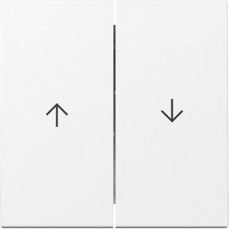 Gira - Abdeckung/Bedienelement für Installationsschalterprogramme Wippe 2f Pfeil 329403 Reinweiß