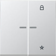 Jung - Bedienelement intelligent eNet Funk-Steuertaste FM AL 1701 2fach, Serie LS, alu