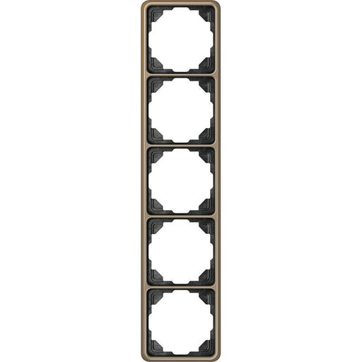 Jung - Abdeckrahmen Rahmen 5-fach gold brz CD 585 GB waage/senkrecht