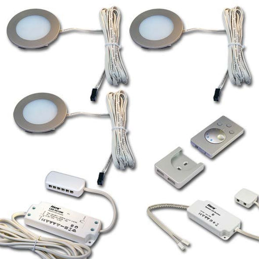 Hera - Downlight/Strahler/Flutlicht 3er-Set LED-Einbauleuchte 61057830108 edelstahloptik
