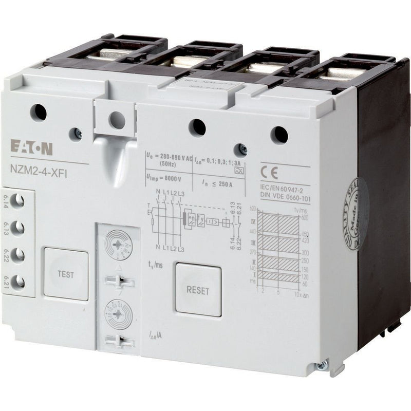 Eaton - Fehlerstromauslöser für Leistungsschalter Fehlerstromauslöser NZM2-4-XFI 0,1-3A 4p