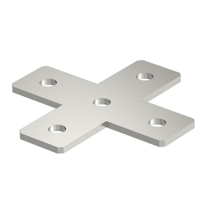 OBO Bettermann - Verbinder für Stiel/Profilschiene Verbindungsplatte GMS 5 VP X A2 150x150x40x4mm − 10 Stück